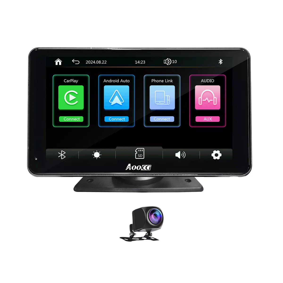 Portable Wireless CarPlay & Android Auto Screen
