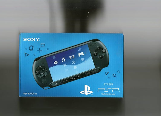 PSP Slim & Lite 3000 Series Handheld Gaming Console with 2 Batteries - White/Blue
